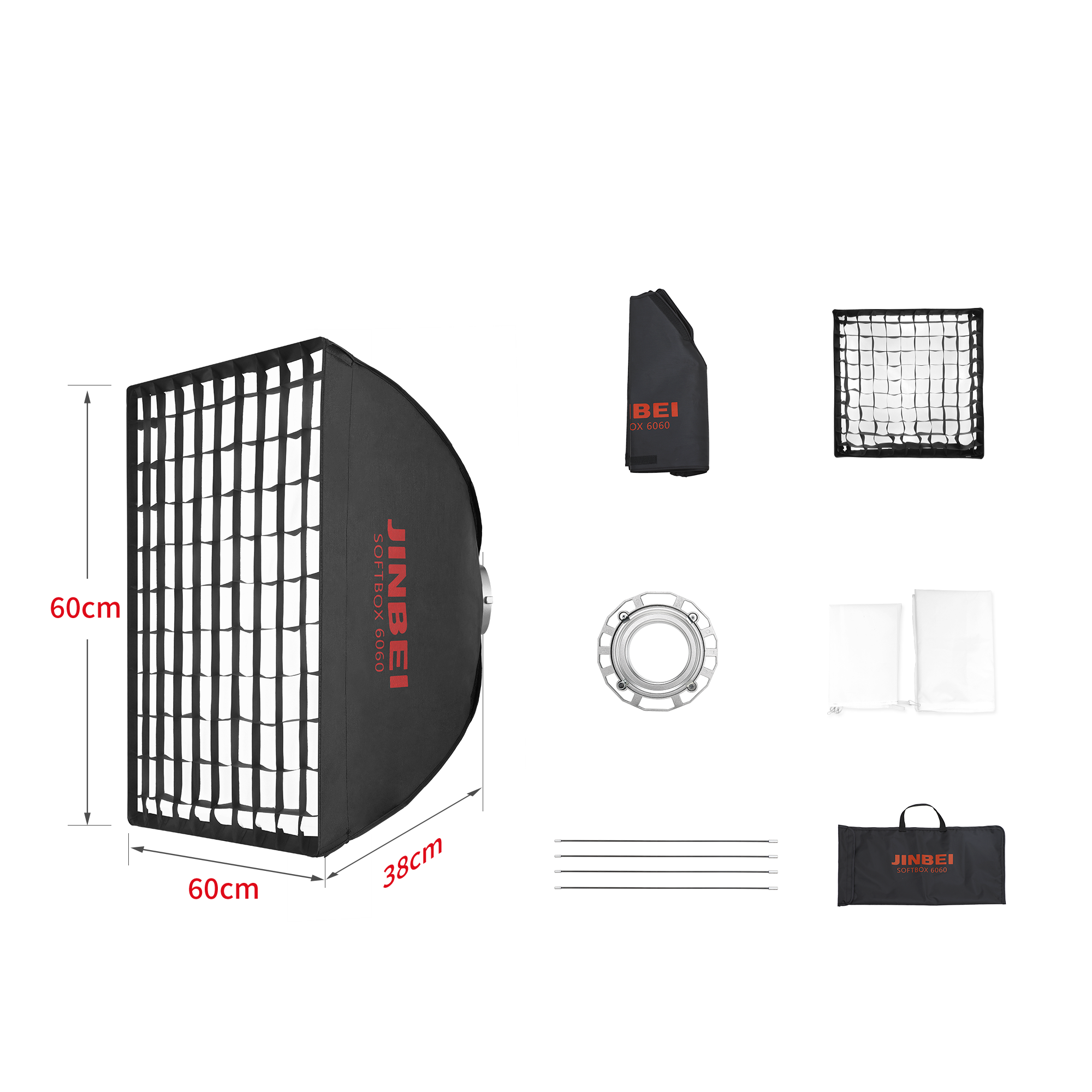 Softbox | Standard-Verschluss | Quadrat