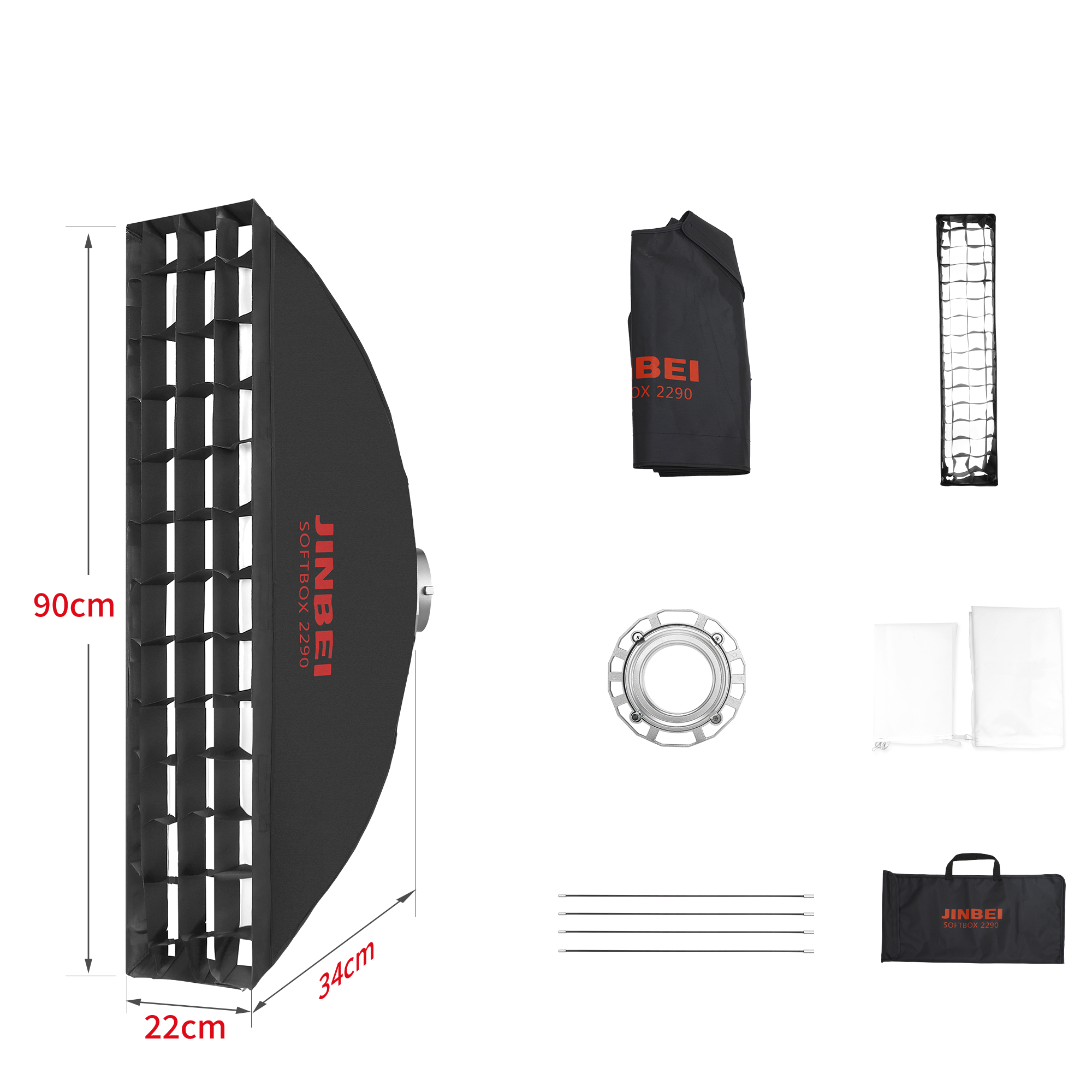 Softbox | Standard-Verschluss | Strip