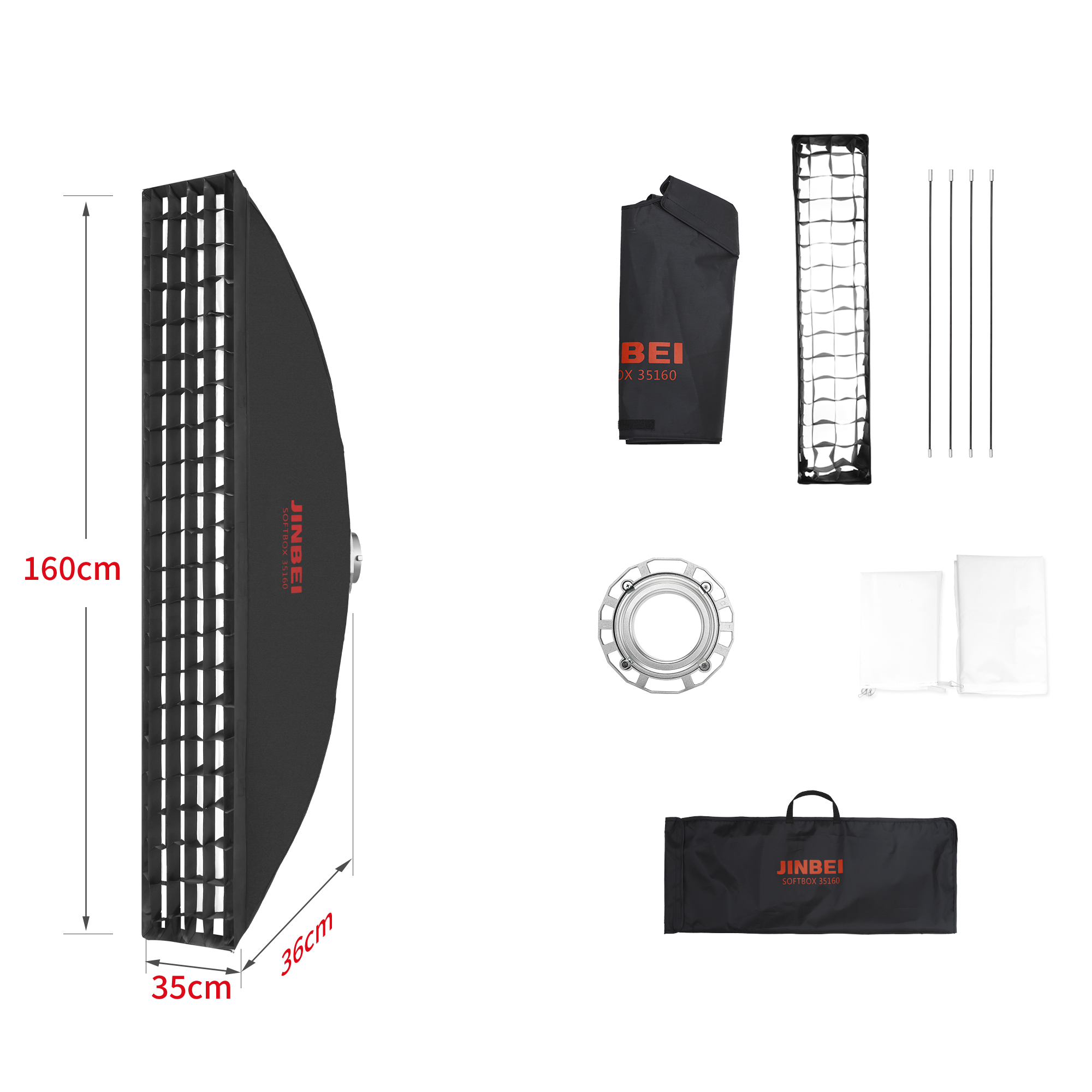 Softbox | Standard-Verschluss | Strip