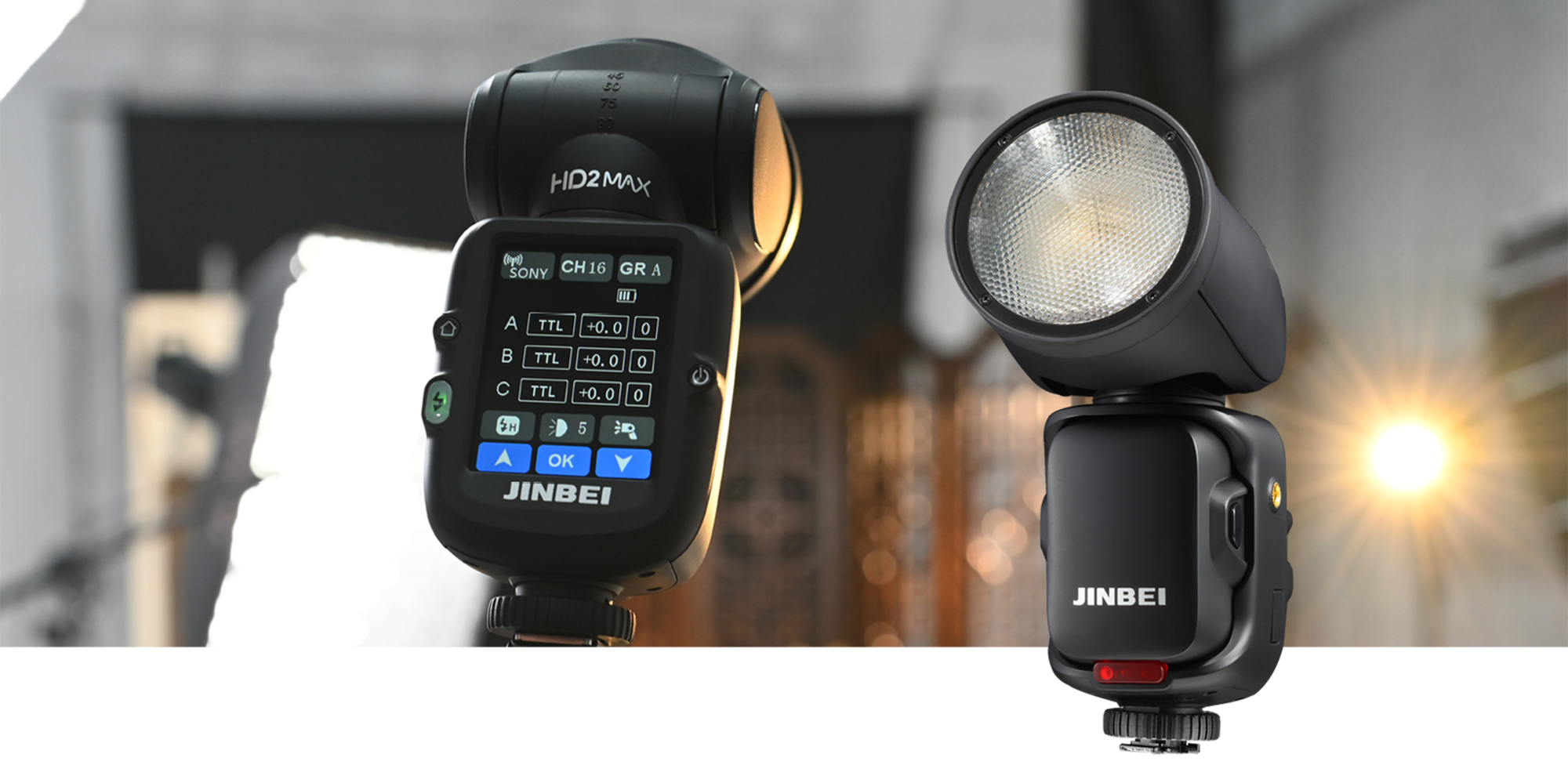 Jinbei präsentiert den Aufsteckblitz HD-2 Max für Sony-Kameras