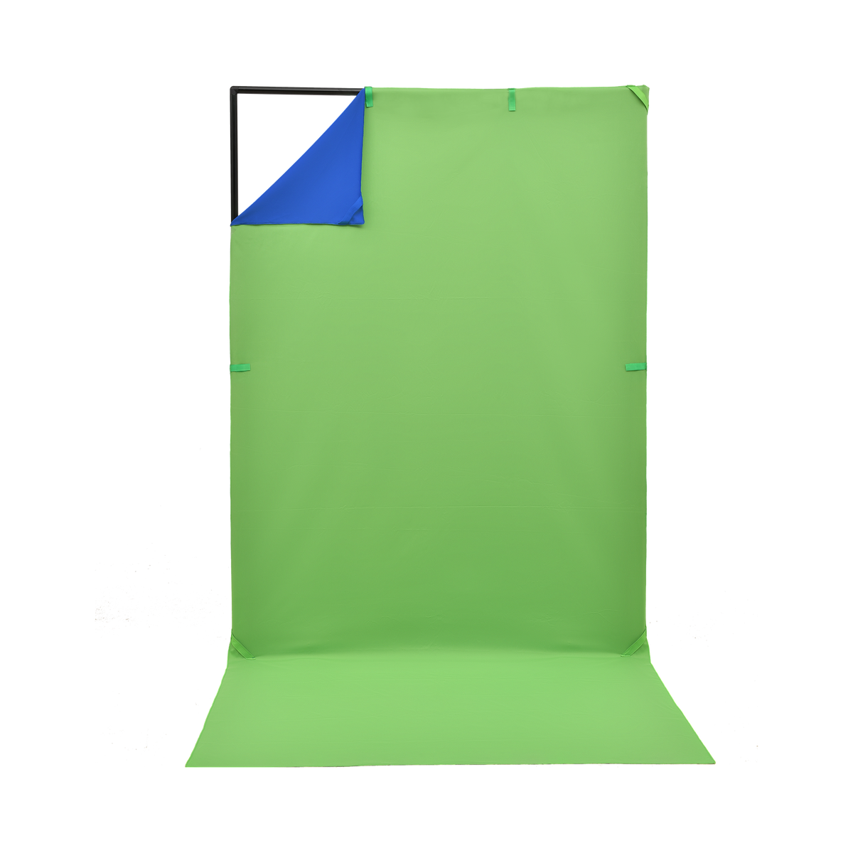 Portable green screen set 150 x 200 cm incl. background
