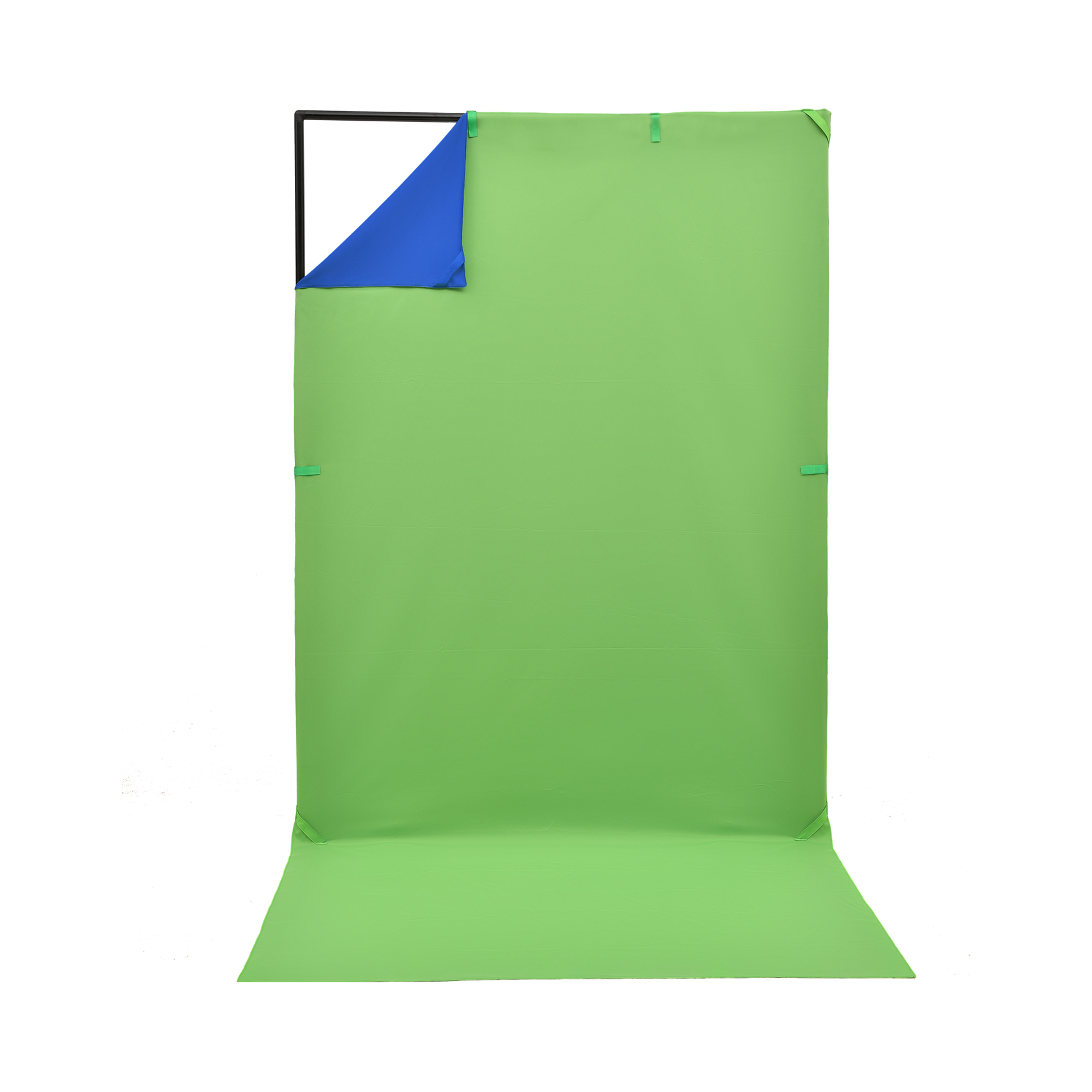 Portable green screen set 150 x 200 cm incl. background
