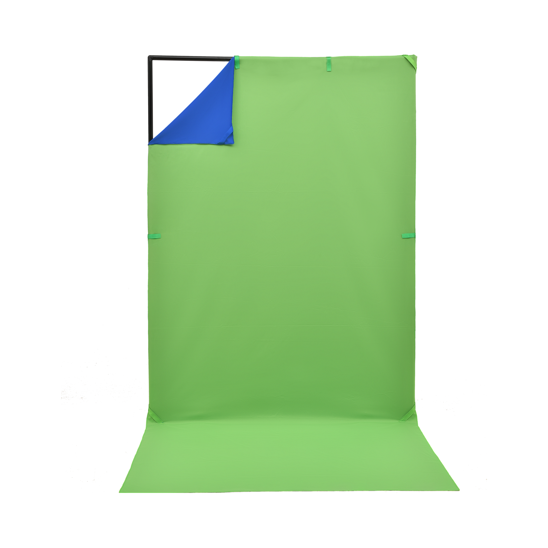 Portables Greenscreen-Set 150 x 200 cm inkl. Hintergrund