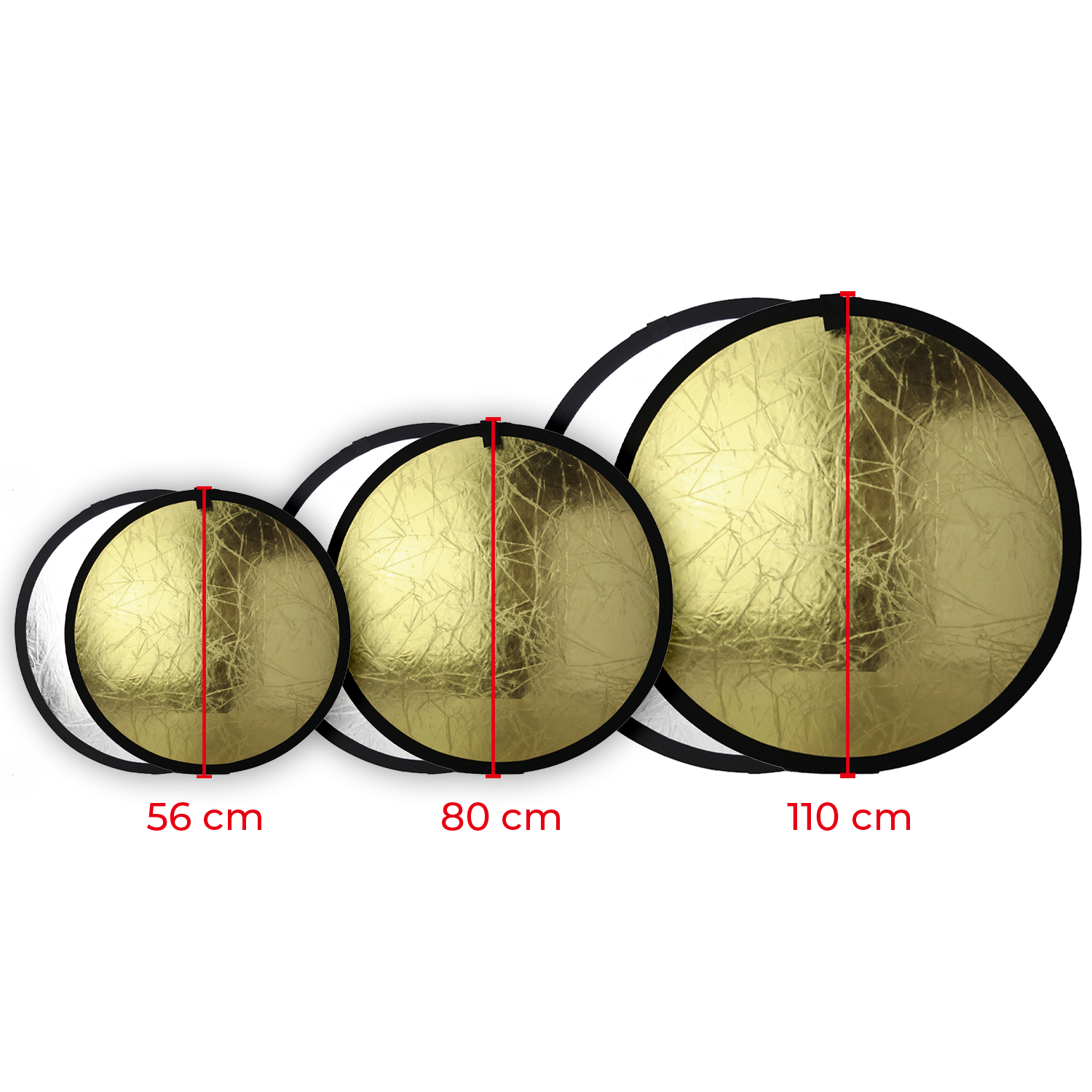 Double-sided folding reflector
