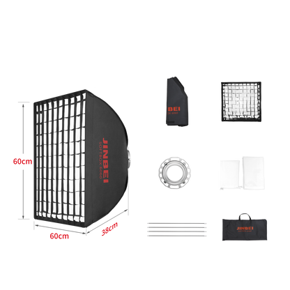 Softbox | Standard-Verschluss | Quadrat