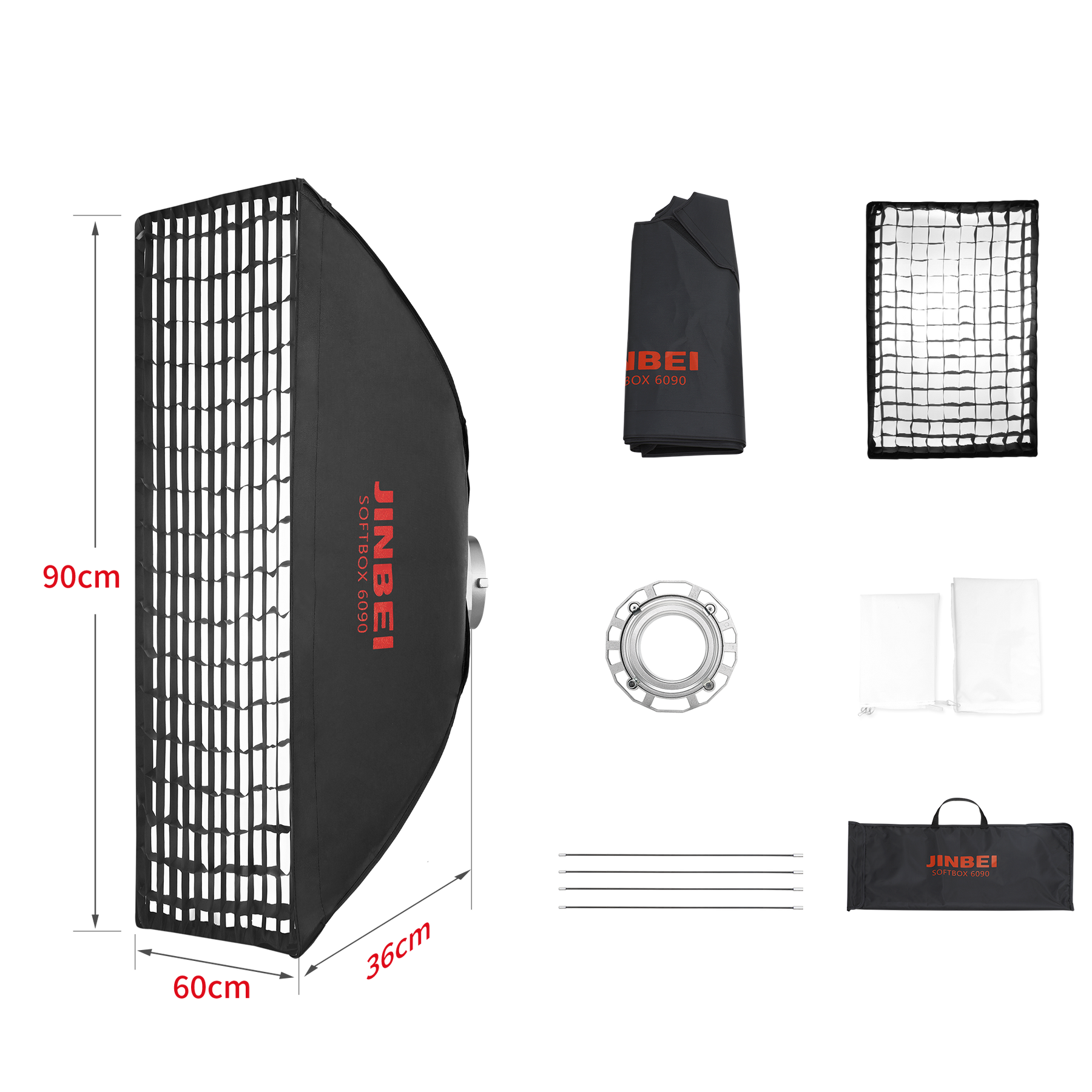 BM Softbox | versch. Größen | mit Grid