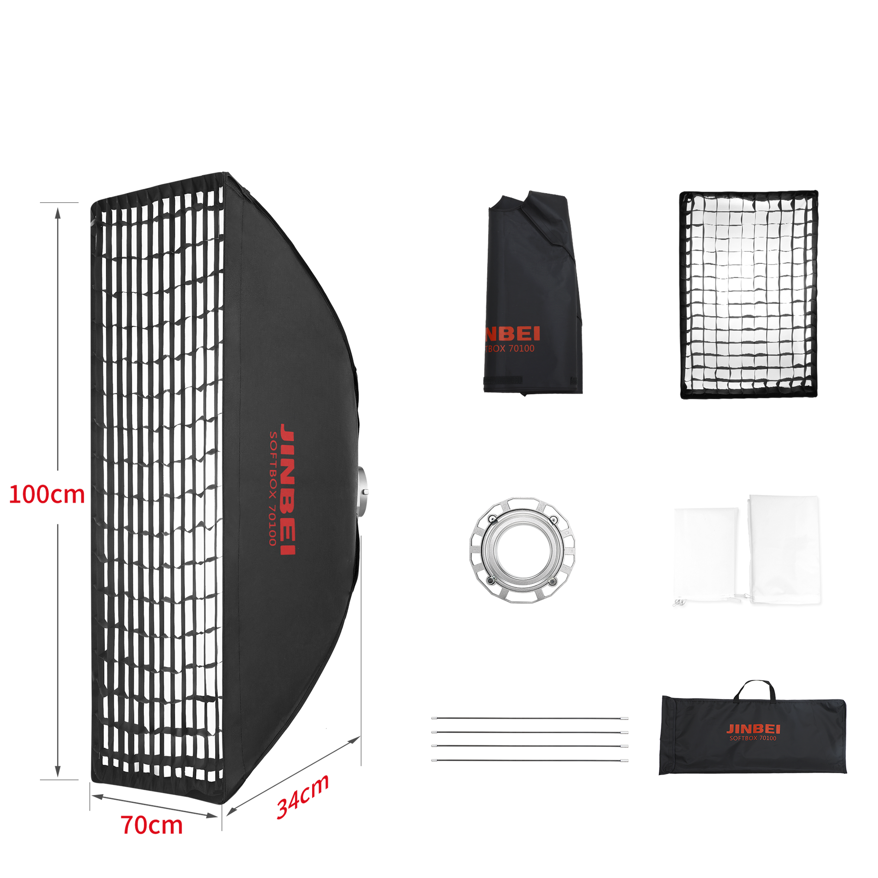 BM Softbox | versch. Größen | mit Grid