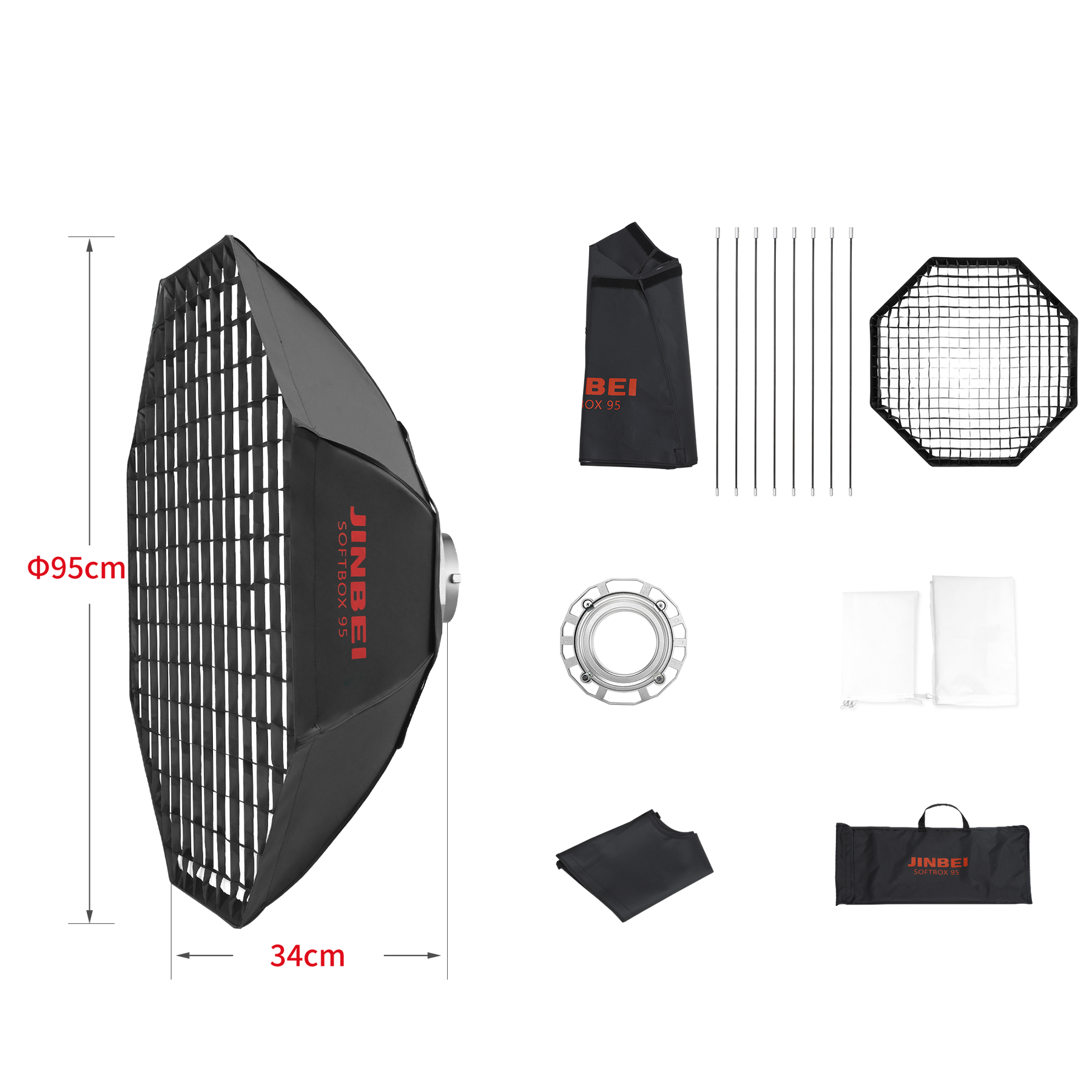 BM Softbox | versch. Größen | mit Grid