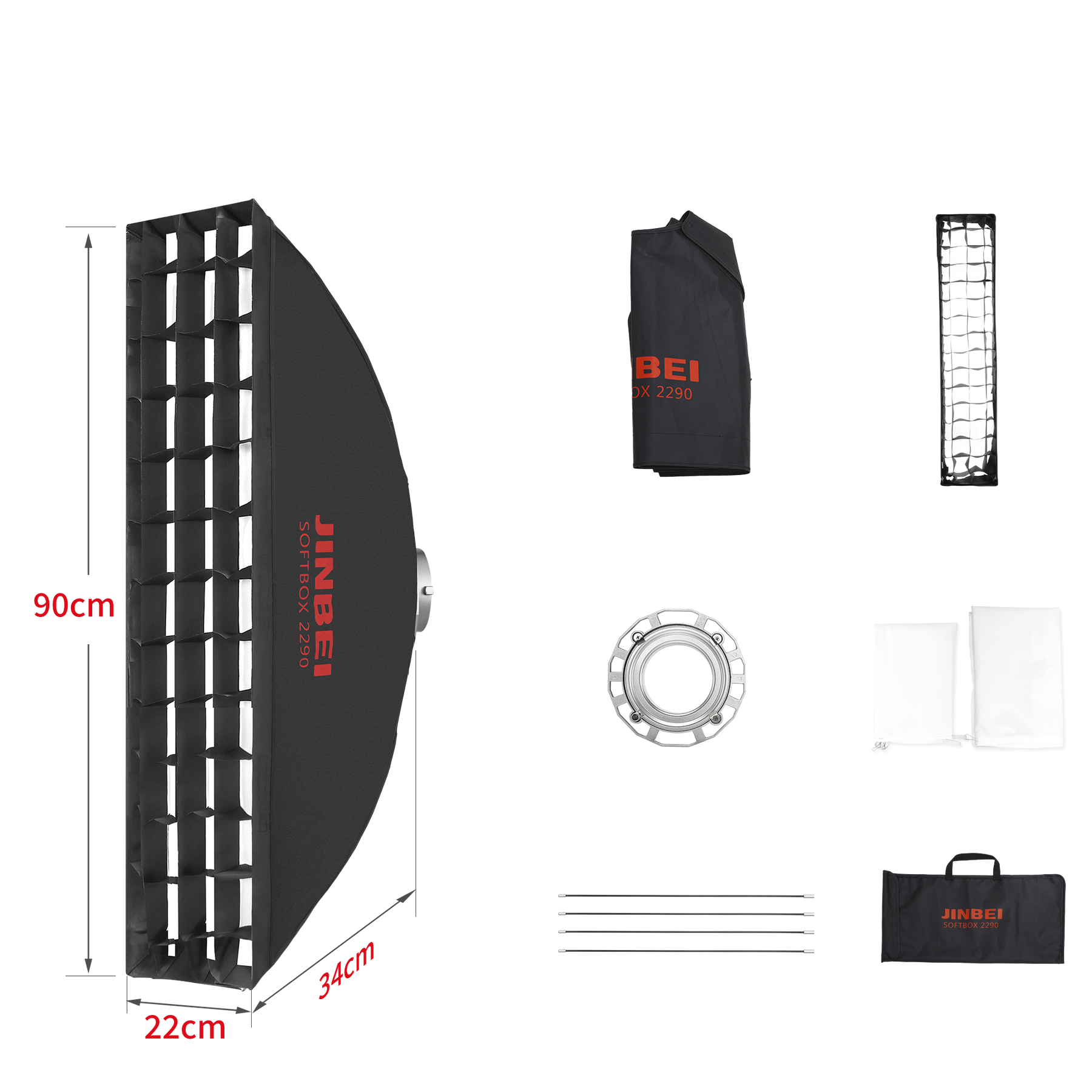 BM Softbox | versch. Größen | mit Grid
