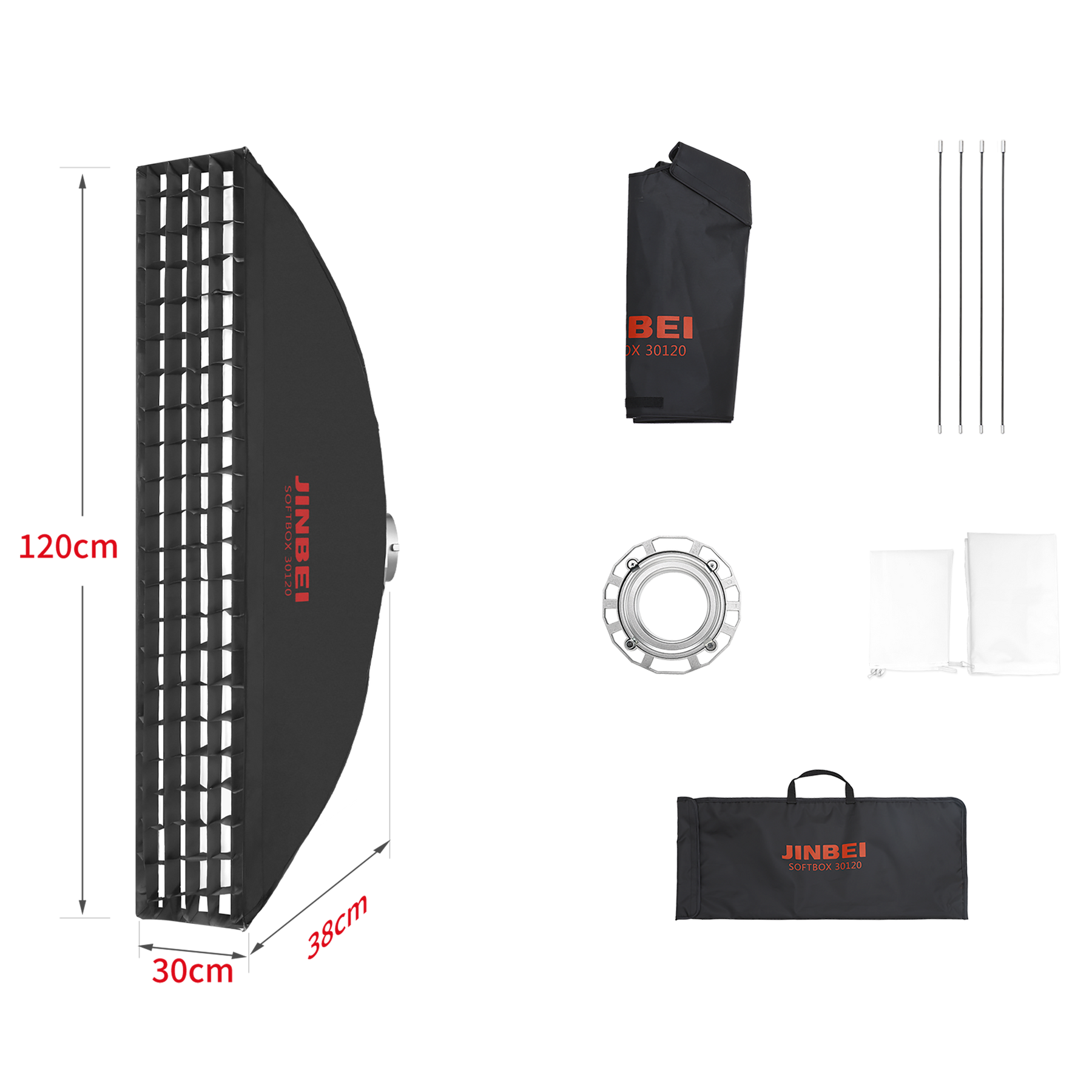BM Softbox | versch. Größen | mit Grid