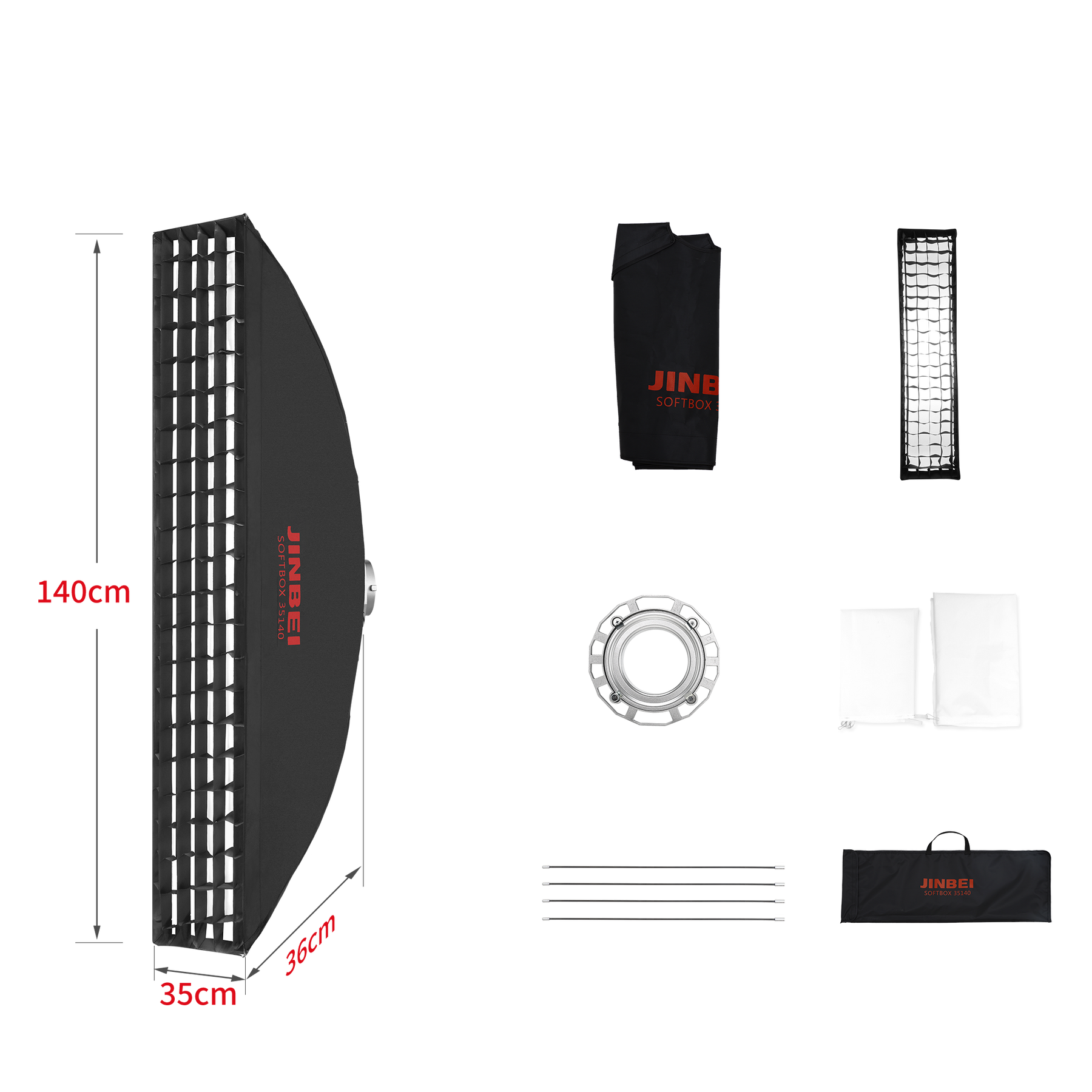 BM Softbox | versch. Größen | mit Grid