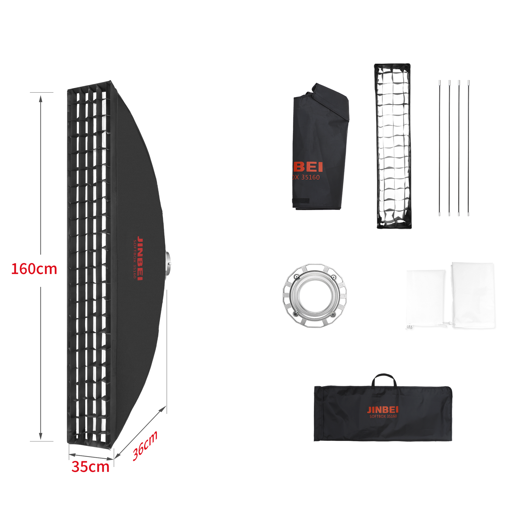 BM Softbox | versch. Größen | mit Grid