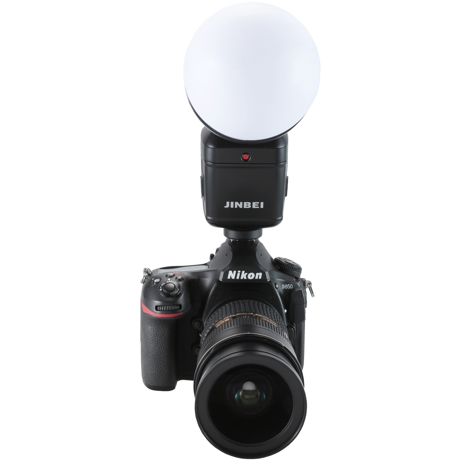 Softball diffuser ball for clip-on flashes