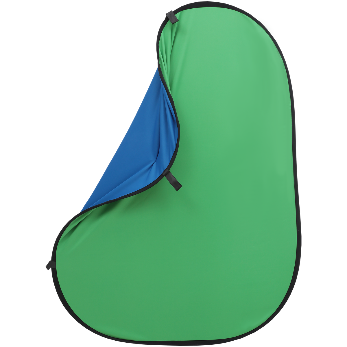 Foldable background in black and white or blue and green