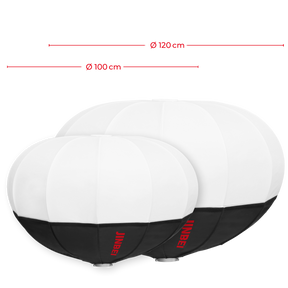 Quick Ball Softbox | 100 oder 120 cm | mit Lichtkontrollvorhang