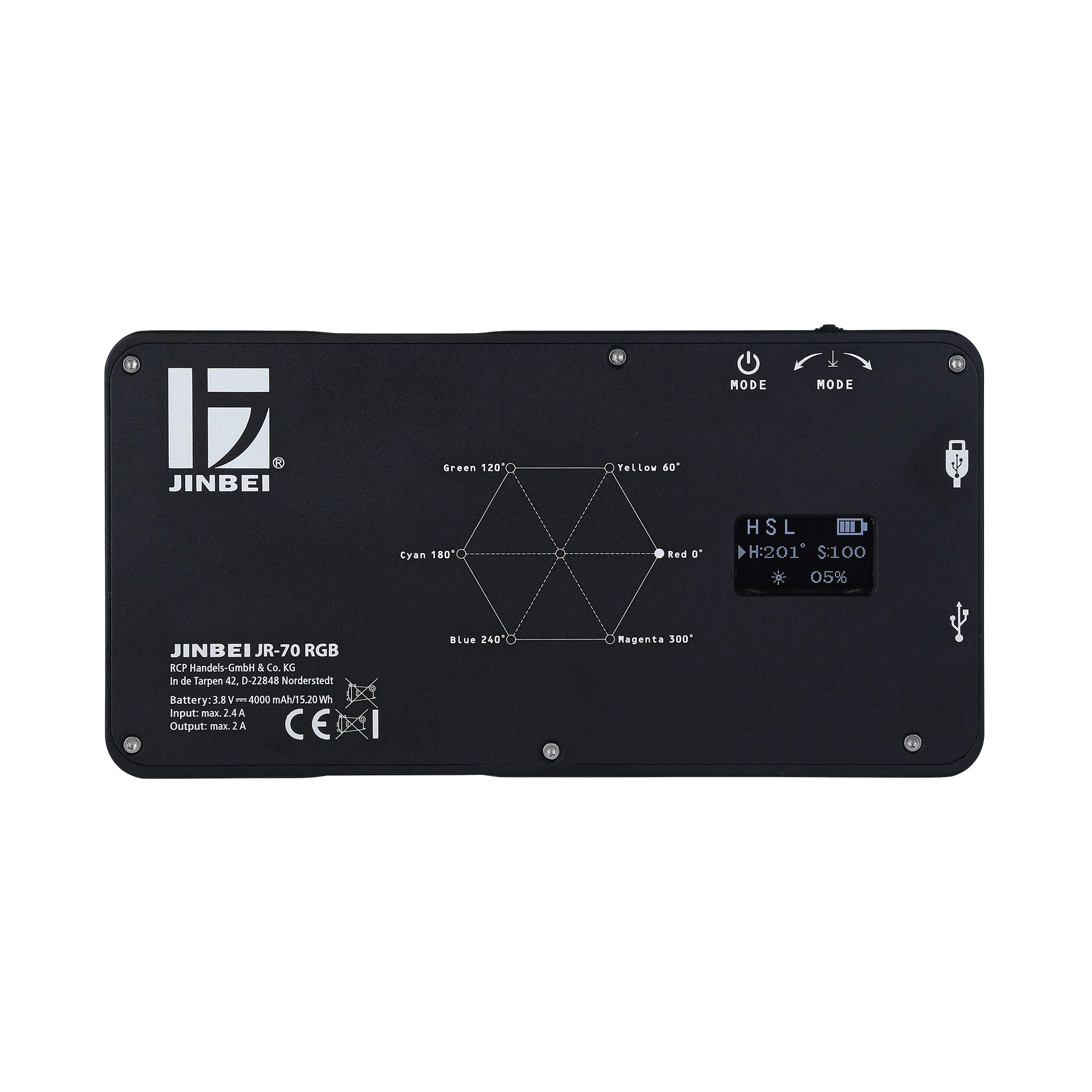 B-Ware: JR-70 Pocket RGB Licht - Rot